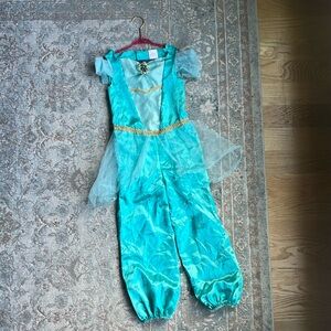 Disney Princess Jasmine aqua costume with back Velcro closure